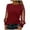 Red, variant on JYnXIANTI Long Sleeve Shirts for Women Glitter Mesh Patchwork Crewneck Tops Sparkly Trendy Shirts Thin Breathable Outfits