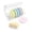 Rainbow, variant on Ezy Dose Weekly (7-Day) Daily Pill Case ,Compact Round Containers with Flexible Lids and Removable Compartments, 3 Times a Day, Soft Rainbow