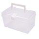 thumbnail image 1 of Caja de almacenamiento a prueba de agua y polvo, organizador de artículos diversos de PP transparente, tamaños pequeños y grandes para el hogar, la oficina, el baño, solución de almacenamiento limpia, 1 of 8