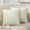 Cream White, variant on Dtwnek 2 Pack Linen Throw Pillow Covers Decorative Pillowcases, Square Pillow Cover Cushion Cases for Sofa Couch Home, 16x16inch