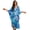Blue Daisy Flowers, variant on Aztec Tribe Geometric Print Kaftan Dresses for Women Plus Size V Neck Caftans Long Batwing Sleeve Beach Cover Ups Summer Beach Dress