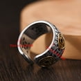 thumbnail image 5 of Feng Shui Coin Rings, 925 Sterling Silver Five Emperors Coins Lucky Wealth Money Ring with Mysterious Power, Chinese Tibetan Buddhist Jewelry, Religious Gifts for Men, 5 of 6
