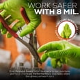 thumbnail image 6 of FIRST GLOVE Heavy Duty Disposable Gloves - 8 Mil Thick Green Nitrile Gloves, Industrial with Raised Diamond Textured, Latex-Free and Tear-Resistant - 1000 Ct. (Small), 6 of 7