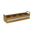 thumbnail image 1 of Cheungs FP-3879BR Brown Wooden 3 Slot Storage Caddy, 1 of 1