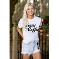 thumbnail image 3 of Jesus Coffee Religious Latte Lover Women's Graphic T Shirt Tees Brisco Brands M, 3 of 5