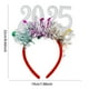thumbnail image 3 of Adornos navideños, adornos navideños, regalos navideños, diadema de decoración digital navideña, tocado de Nochevieja, adorable accesorio con lentejuelas para fiestas festivas, celebraciones, tocados, 3 of 6