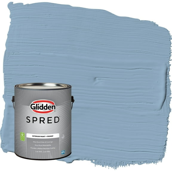 Glidden Spred Kaleidoscope / Blue Semi-Gloss Interior Paint with Primer, 1 Gallon
