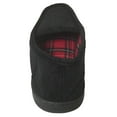 thumbnail image 5 of Men's Close Back Slipper Black Corduroy Flannel Lining House Moccasins, 5 of 5