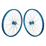 Se Bikes J24SG Wheelset 26in B/O 3/8inx100-110mm FW Rim Brake Clincher Blue