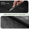 thumbnail image 4 of Patiobula Outdoor Chair Covers, 600D Heavy Duty Patio Furniture Covers Waterproof, Lawn Furnitures Covers Fits up to 35.5W x 35.5D x 35H Inches, Black, 2 Pack, 4 of 10