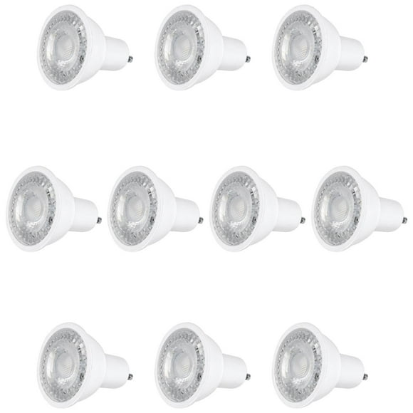 Pack 10 Focos Aksi MR16 LED 7w Luz Calida Base Gu10