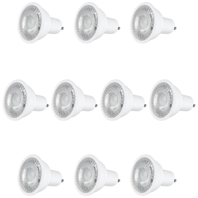 Pack 10 Focos Aksi MR16 LED 7w Luz Calida Base Gu10