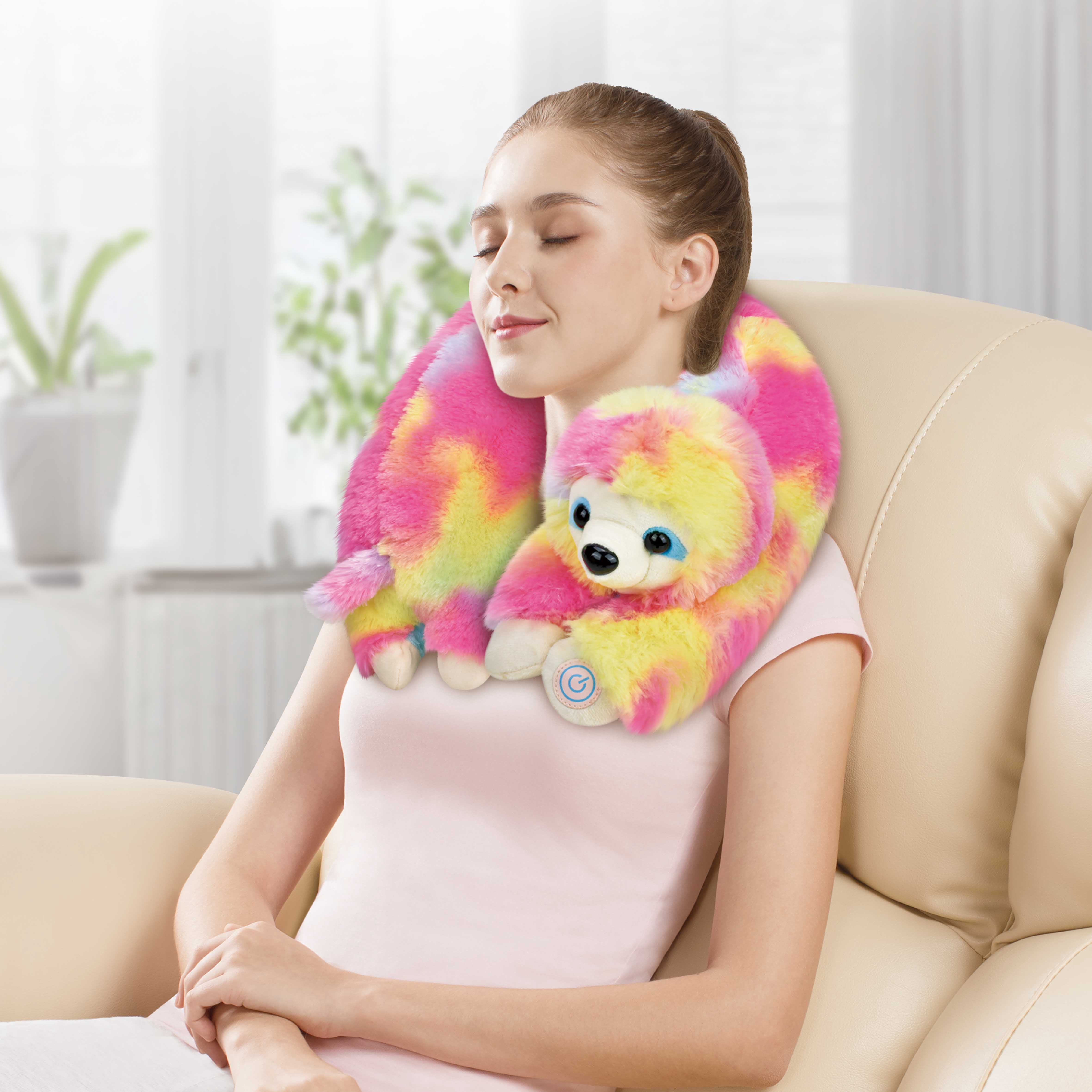 (12 pack) Health Touch Neck Massager Gift, U-Shaped Lightweight – Rainbow Sloth