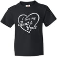 thumbnail image 3 of Inktastic I Love My Aunt and Uncle in White Chalk Heart Youth T-Shirt, 3 of 5