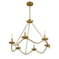 thumbnail image 4 of Meridian M100137MBK 6-Light Chandelier in Matte Black, 4 of 7