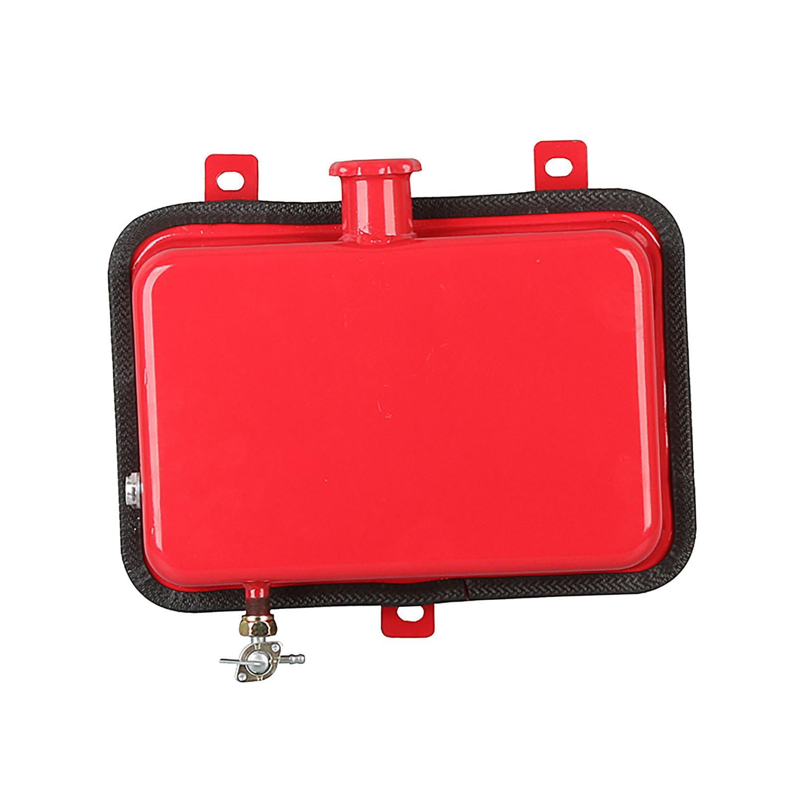 funtasica Generic Can Container 5L Red Iron Gas Tank Convenient Spare Emergency Backup Petrol Tanks for Trucks Cars Suvs