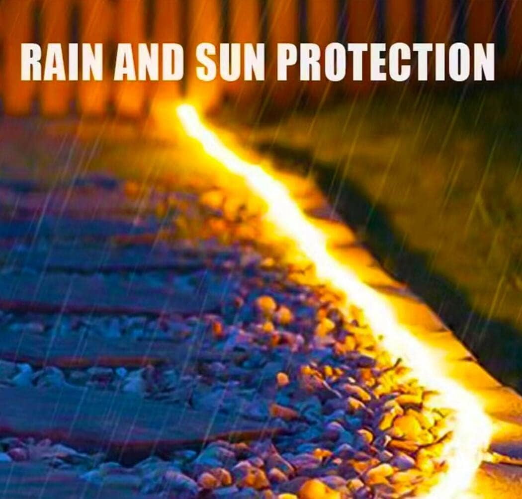 Gold Neon Light Strip 18FT Flexible Neon Rope Lights Indoor Outdoor Led Strip Lights Waterproof 120LEDs/M AC 110VPlug and Neon LED Lights for Bedroom Home Commercial Lighting