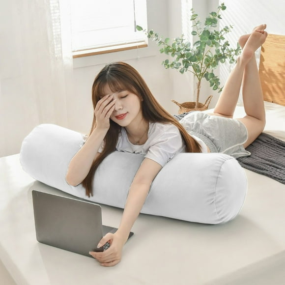 Czzoypi Round Neck Pillow Roll Cervical Support Pillows Neck Pain Relief Cylinder Bolster Pillows with Removable Washable Cover for Sleeping/Chair/Car/Sofa