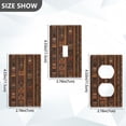 thumbnail image 7 of Yayeee Blank Wall Plate Cover 1-Gang 4.5"x2.7" Home Unused Decorative Outlet, Brown Tribal Pattern, 7 of 7