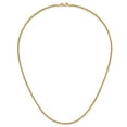 thumbnail image 4 of 14K Solid Yellow Gold 2mm Rope Chain Twisted Link Necklace, 4 of 5