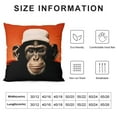 thumbnail image 5 of Monkey Pillow Covers Decorative Banksy Pop Art Colorful Throw Pillow Covers Funny Gorilla Animal Cushion Case Chimpanzee Square Pillowcase Decorations for Couch Sofa Gift, 5 of 5