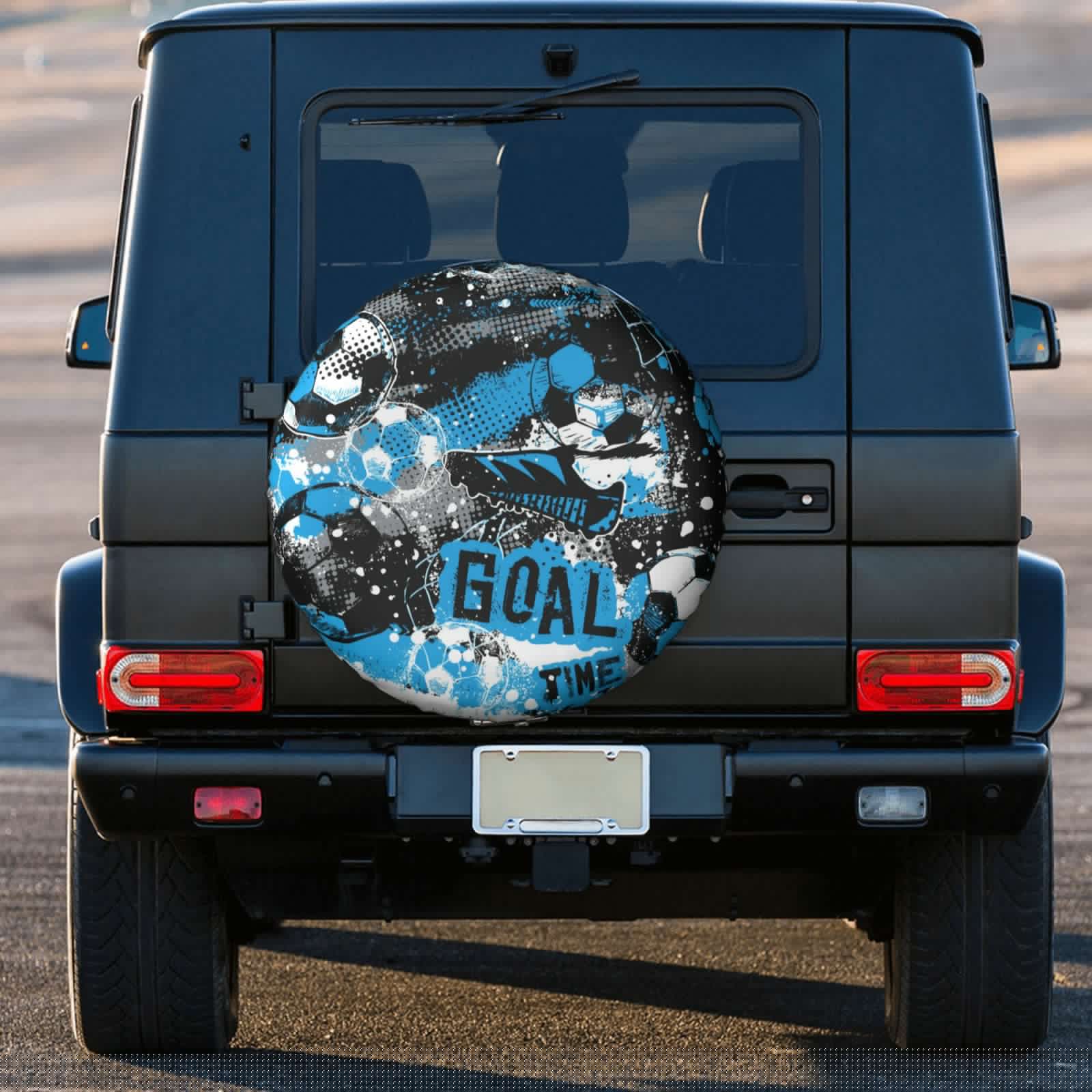 thumbnail image 3 of Kll Football Time Tire Cover,Universal Wheel Tire Cover For Trailer, Rv, Suv, Truck,Camper And Many Vehicle,(14 Inch), 3 of 7