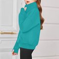thumbnail image 7 of fatyb Girls Half Zipper Sweatshirts Cropped Kids Long Sleeve Casual Plain Pullover Tops with Pockets, 7 of 7