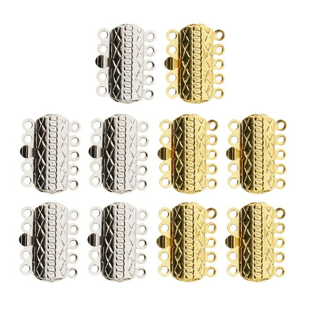 cierres de presión para la fabricación de joyas 10 Pedazos de Múltiples Tubo Broches de Cobre de Latón para Abalorios Pulseras