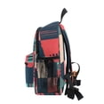 thumbnail image 4 of FORMRS Kids School Backpack with Front Zippered Pocket 12" Student Travel Daypack, Red Teal Plaid, 4 of 6