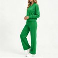 thumbnail image 6 of Mifsaly Plus Size Womens Sweatsuits 2 Piece Set V Neck Sweatshirts and Wide Leg Pants Fall Winter Going Out Athletic Gym Lounge Matching Outfits, 6 of 7