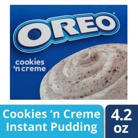 (5 Pack) Jell-O Instant Oreo Cookies 'n Cream Pudding & Pie Filling, 4.2 oz