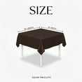 thumbnail image 4 of AK TRADING CO. 54" x 54" Polyester Square Tablecloth - Perfect for Any Occasion Like Parties, Wedding, Buffet Decoration, Indoor & Outdoor Use (Dark Brown), 4 of 20