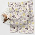 thumbnail image 6 of Yiaed Lavender Flowers Print Dog Blankets-Cat Blanket Washable for Couch Protection,Puppy Blanket, Soft Plush Reversible Throw Furniture Protector-Medium, 6 of 8