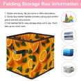 thumbnail image 3 of RATGDN Collapsible Fabric Cube Storage Bin with Double Handles for Living Room Bedroom Office Black - Orange Juice Fruit, 3 of 7