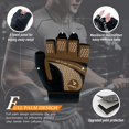 thumbnail image 2 of Guantes de levantamiento de pesas ATERCEL Full Palm Protection Black M, 2 of 7