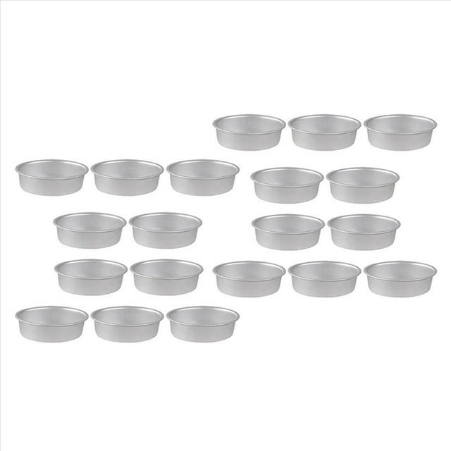 20 Uds Mini Forma de Huevo Ovalada de Aleación de Aluminio de Metal Molde para Pastel de Queso Molde para Pan Molde