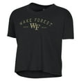 thumbnail image 2 of Women's Alternative Apparel  Black Wake Forest Demon Deacons Retro Jersey Headliner Cropped T-Shirt, 2 of 3