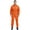 Orange, variant on Men's Work Overalls One Piece Mechanics Workwear Long Sleeves Jumpsuit with Hooded Orange M/165