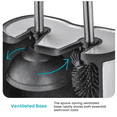 thumbnail image 3 of Home Zone Living Toilet Brush and Plunger Cleaning Set, 3 of 7