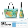 thumbnail image 4 of Kdxio USA Tourist Map for Beach Bag for Women Large Beach Tote Bag Waterproof Sandproof Swim Bag with Zipper Pockets Beach Vacation Travel, 4 of 7