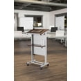 thumbnail image 4 of Luxor Rolling Adjustable-Height Podium, 4 of 4