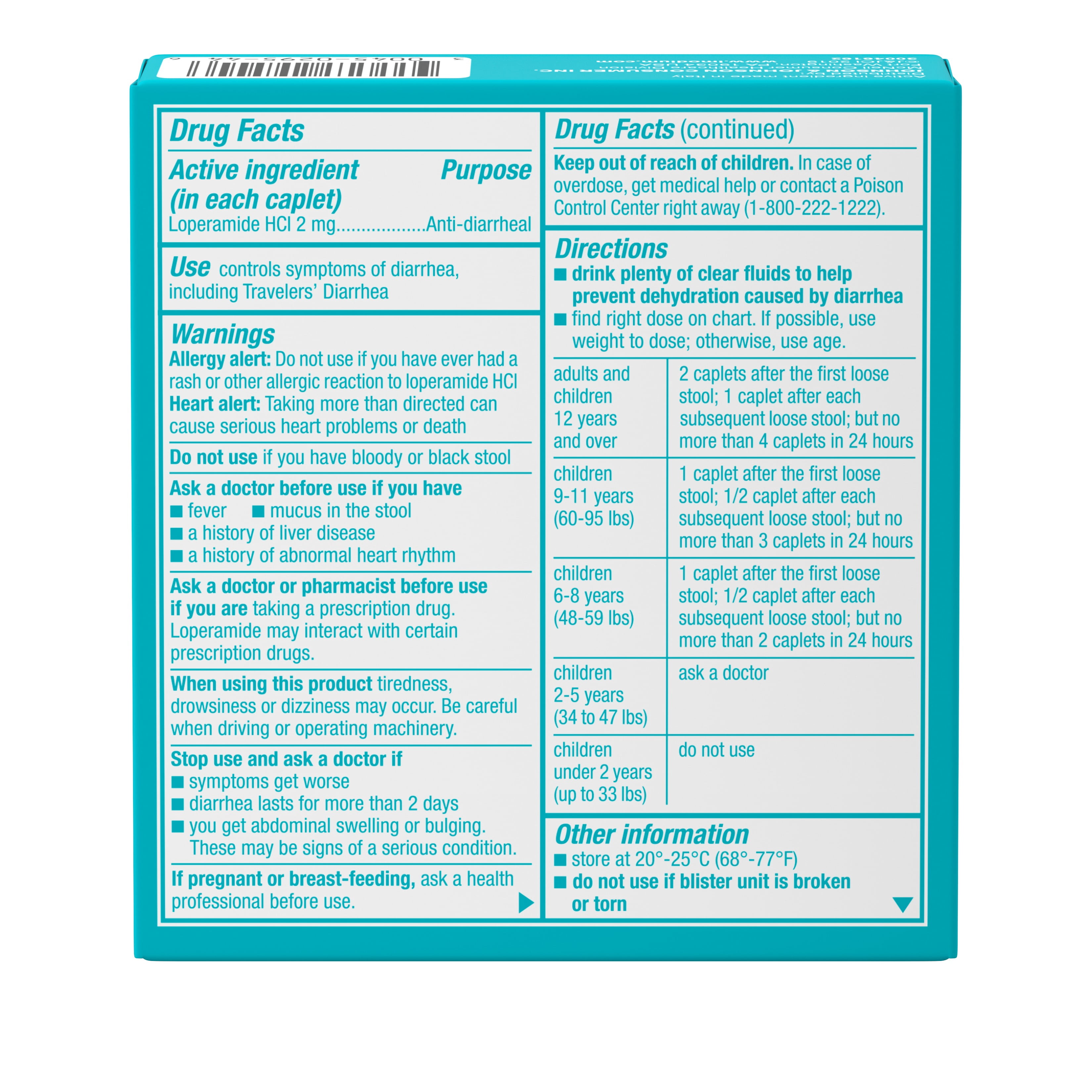 Buy Imodium A D Diarrhea Relief Caplets Loperamide Hydrochloride 12 Ct Online In Indonesia 463473850