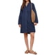 thumbnail image 2 of Vestido de maternidad de mezclilla para mujeres INSPIRE CHIC, de manga larga, algodón, con botones, vestido de camisa de otoño, M azul profundo, 2 of 6