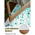thumbnail image 4 of Teal Polka Dot Area Rug for Bedroom 2.7x5 Ft Watercolor Teal Gradient Abstract Modern Super Soft fuzzy Throw Rug Non-Slip Fluffy Plush Indoor Floor Carpet for Living Room Nursery Home Decor, 4 of 8