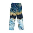 thumbnail image 5 of Disketp Blue Marble Men'S Pajama Pants - Ultra Soft Fleece Sleep And Lounge Pants (Size: S-Xxl), 5 of 9
