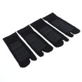thumbnail image 5 of Abbraccia 4x2Pairs Tabi Socks Toe Sandal Slipper Nonslip Ankle Socks Black, 5 of 9