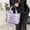 Purple, variant on Storage & Organization Women's Tote Bag Large Shoulder Bag Tote Padded Winter Handbag Space Tote Bag Feather Shoulder Bag Shopping