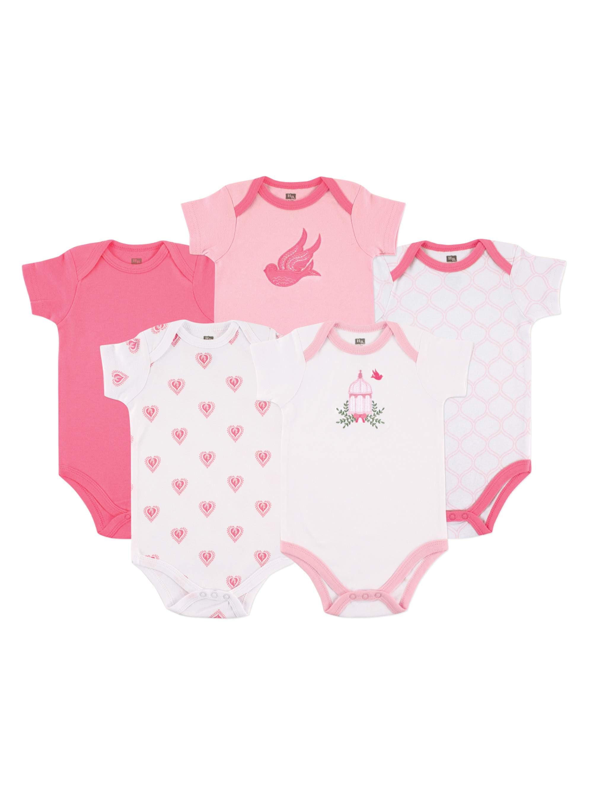 Hudson Baby Hudson Baby Girl Bodysuits 5pack