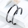 thumbnail image 4 of Pulsera De Joyería,Su Reina Su Rey Brazalete Pareja Pulseras Rendimiento Sólido, 4 of 5