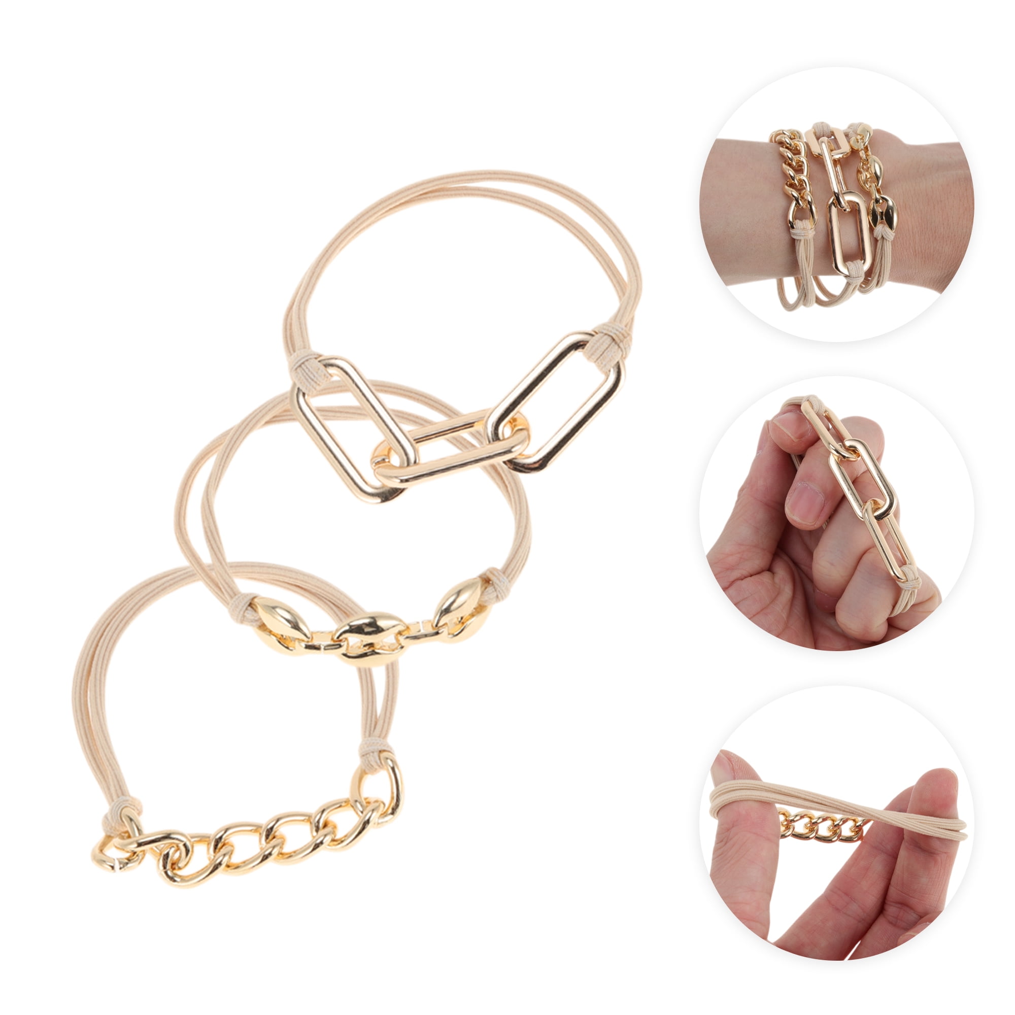 NOMADIC NOOK Elegant Bracelet Hair Ties Multicolor 9 Pcs